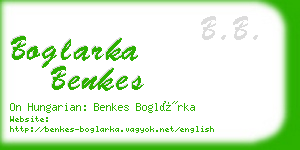 boglarka benkes business card